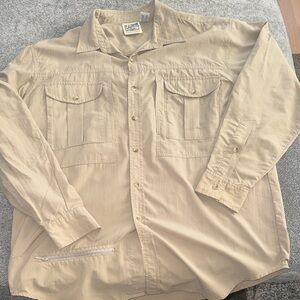 TravelSmith Light Tan Nylon Shirt